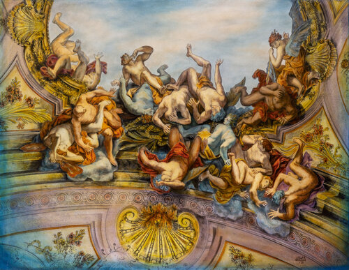 Angeli e Demoni Nella Chiesa Dei Dodici Apostoli. Roma. by Carlos Arriaga, Painting for Sale on Select
