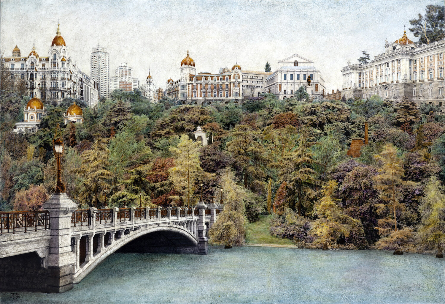 Al Oeste de Madrid Carlos Arriaga Original painting for sale