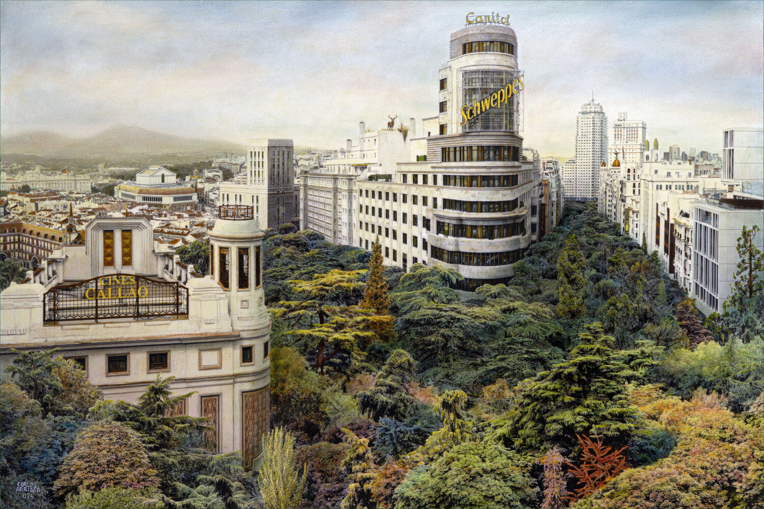 Un nuevo Horizonte Carlos Arriaga Original painting for sale