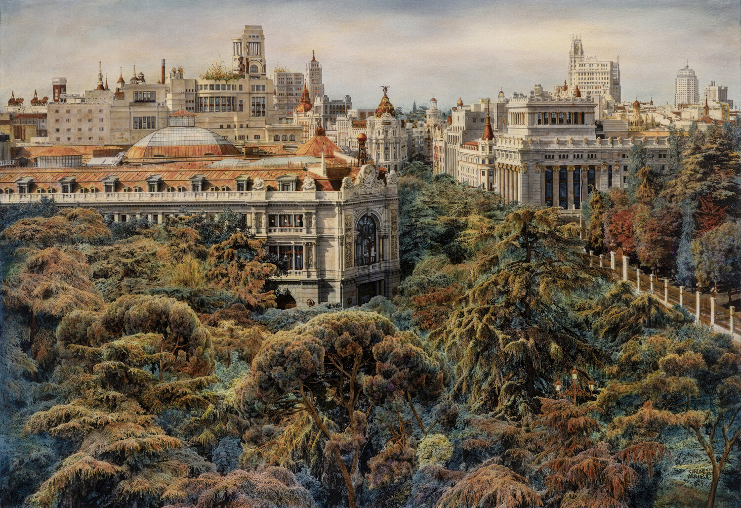Un Horizonte por Descubrir en Madrid Carlos Arriaga Original painting for sale