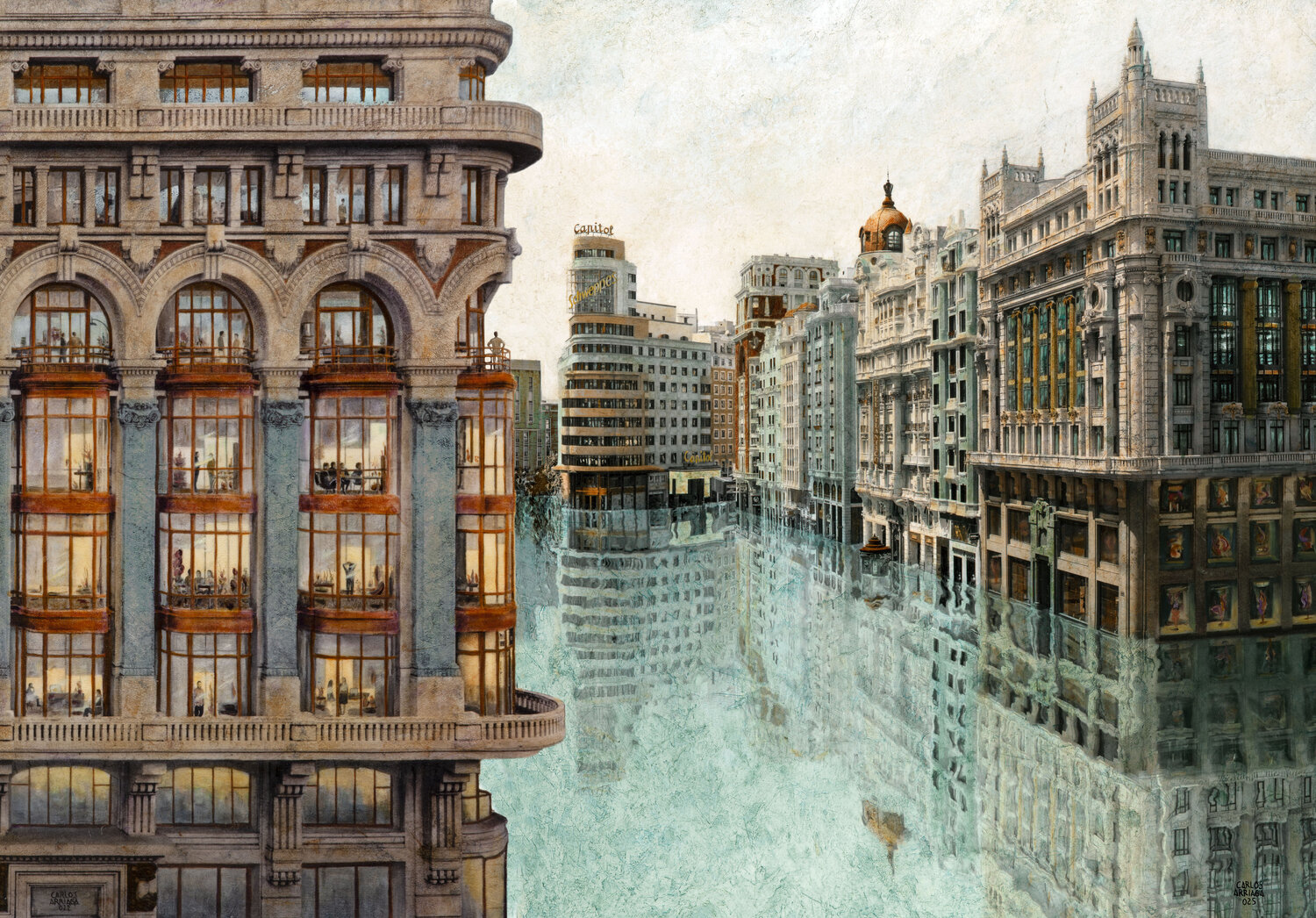 La Gran Ría # 4 Carlos Arriaga Original painting for sale