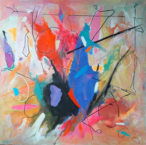 BLUES MAN by Valeriano CORTÁZAR, Painting for Sale on Select