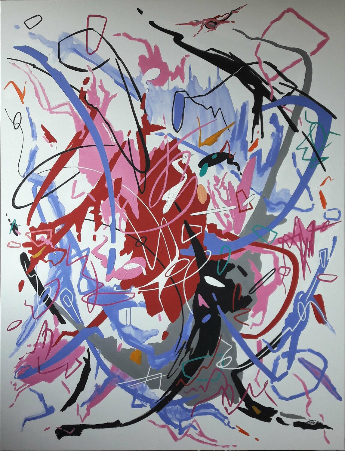 DANCE TO THE END OF LOVE Valeriano CORTÁZAR Original painting for sale