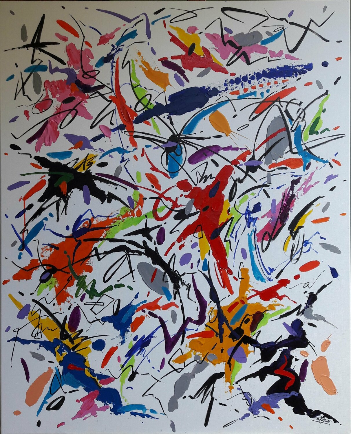 HOUGAKU MUSIC - I Valeriano CORTÁZAR Original painting for sale