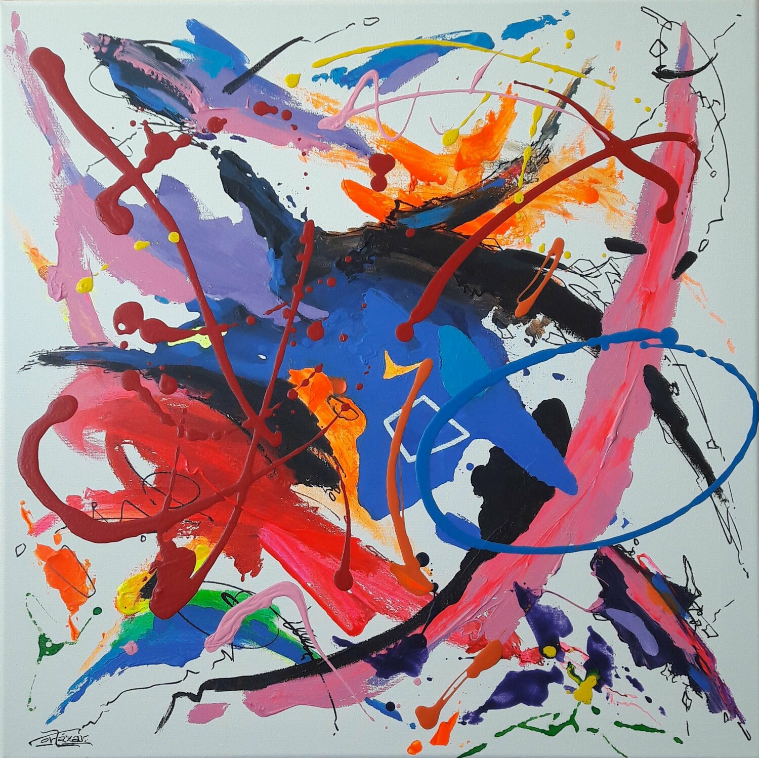 Take Five - The Dave Brubeck Quartet Valeriano CORTÁZAR Original painting for sale