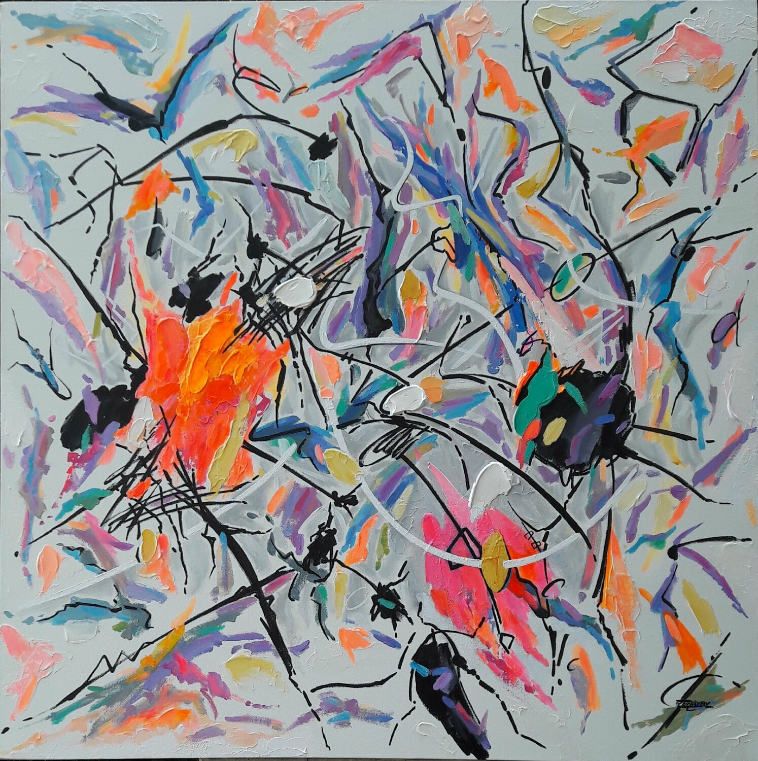 REHAB Valeriano CORTÁZAR Original painting for sale
