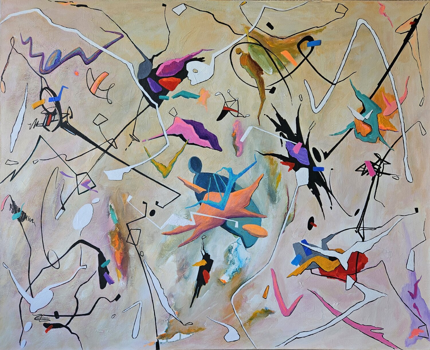 MOVE OVER - Janis Joplin Valeriano CORTÁZAR Original painting for sale