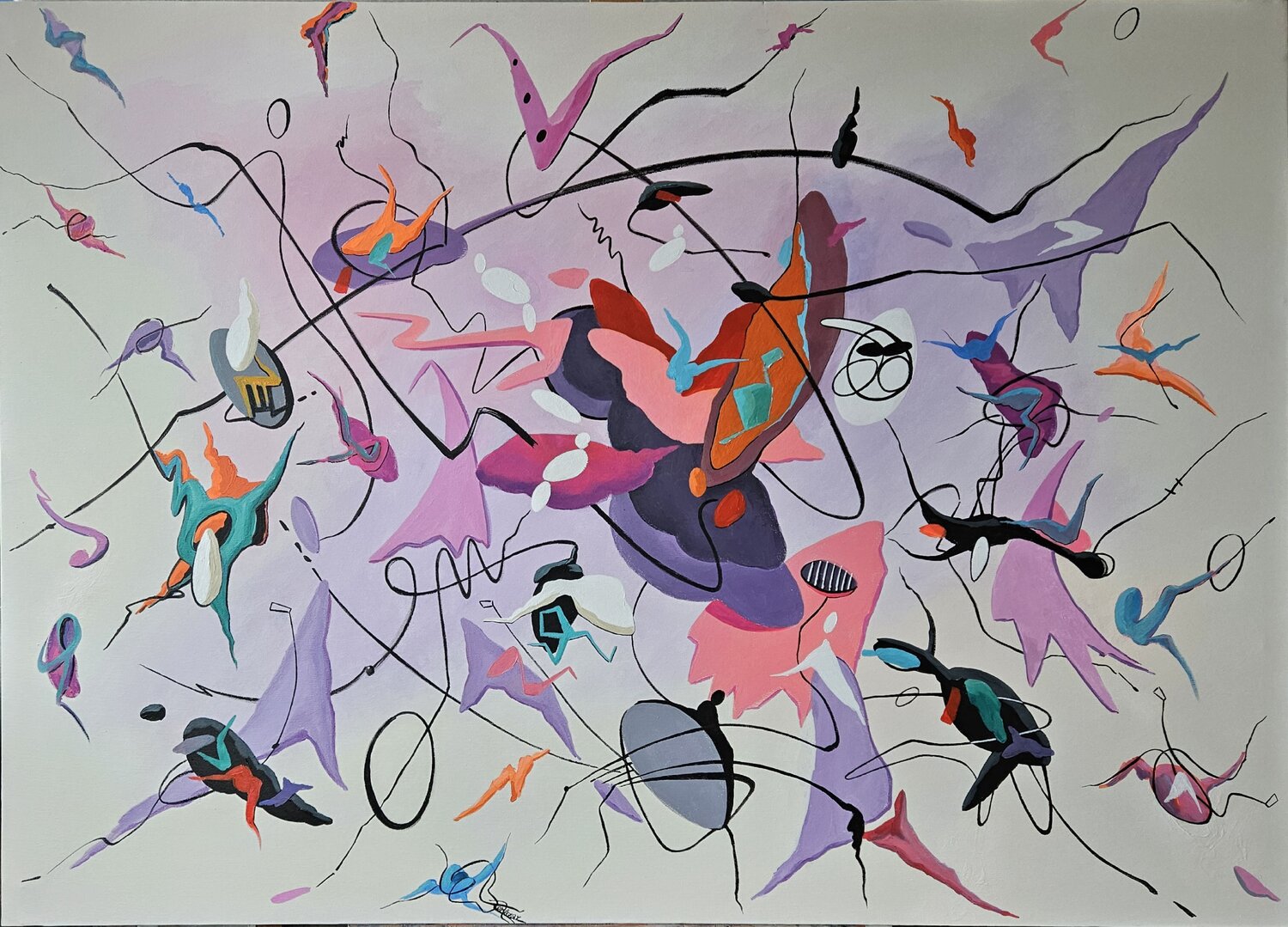 ET SI TU N´´'EXISTAIS PAS Valeriano CORTÁZAR Original painting for sale