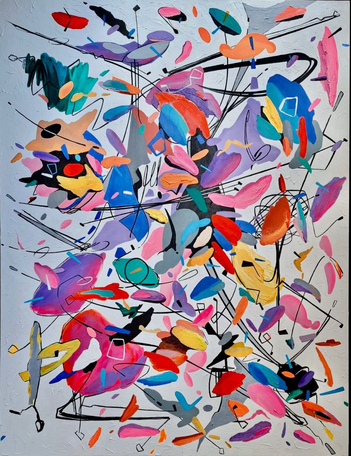 Andante in C Major MOZART Valeriano CORTÁZAR Original painting for sale