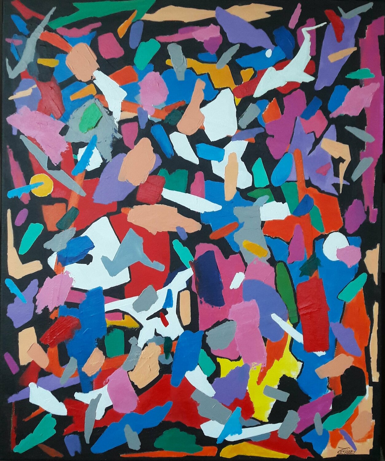 COLOURS Valeriano CORTÁZAR Original painting for sale
