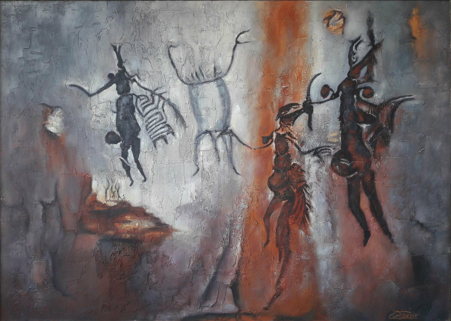BRADSHAW Valeriano CORTÁZAR Original painting for sale