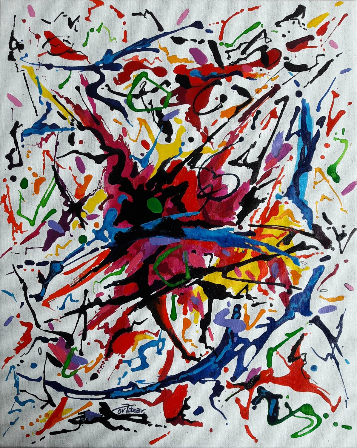 ANTHEM Valeriano CORTÁZAR Original painting for sale