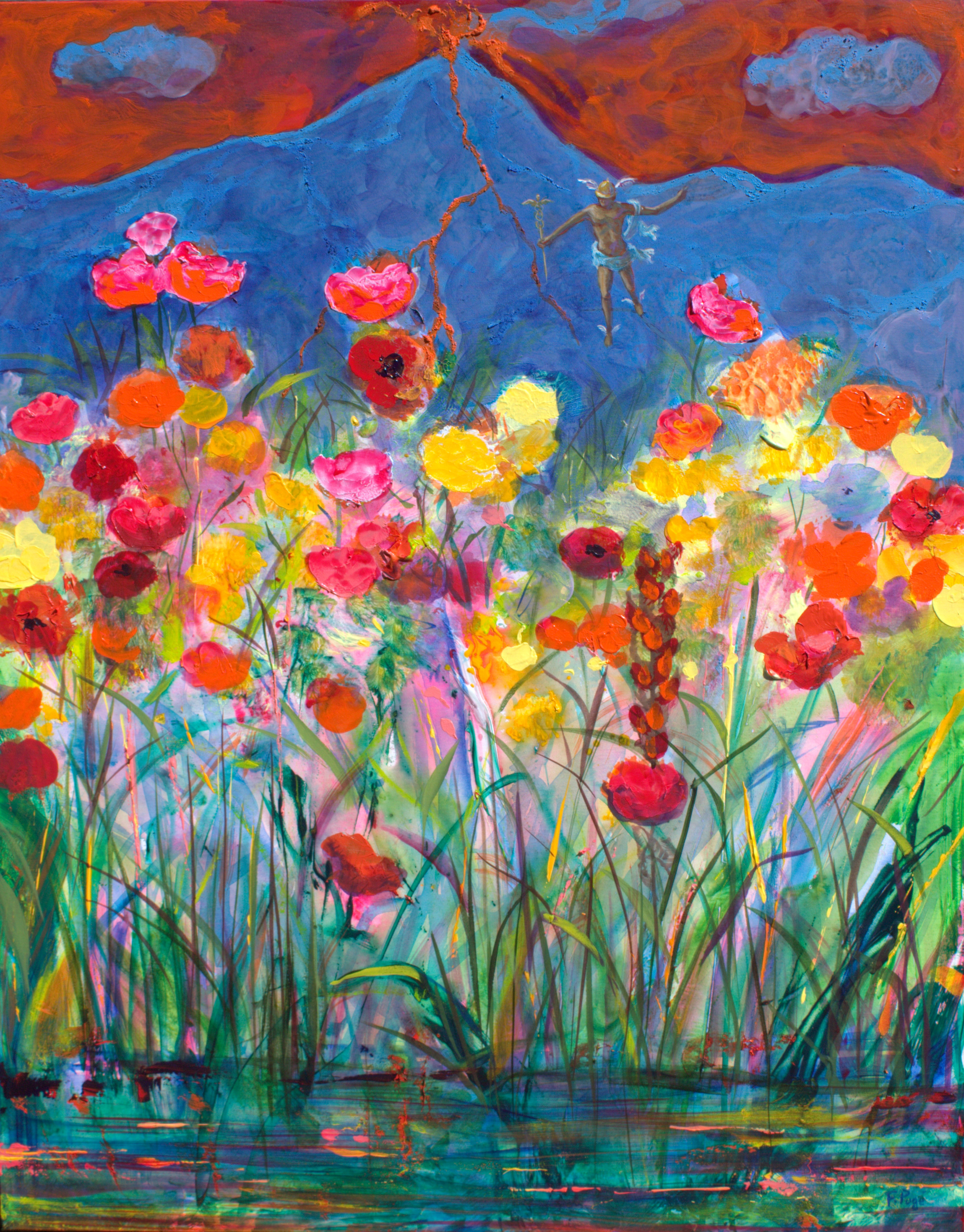 Après les pluies la veille, c'était la fête au jardin, le volcan aussi était en joie. Même Mercure avait fait une apparition pendant le bal.