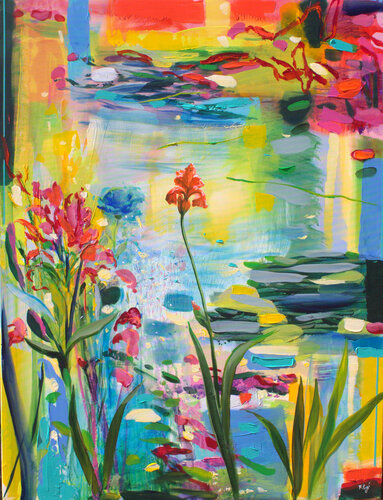 Pour le dernier printemps, tu étais la seule à avoir défié l'autan , mon unique héroïne. by François Pagé, Painting for Sale on Select
