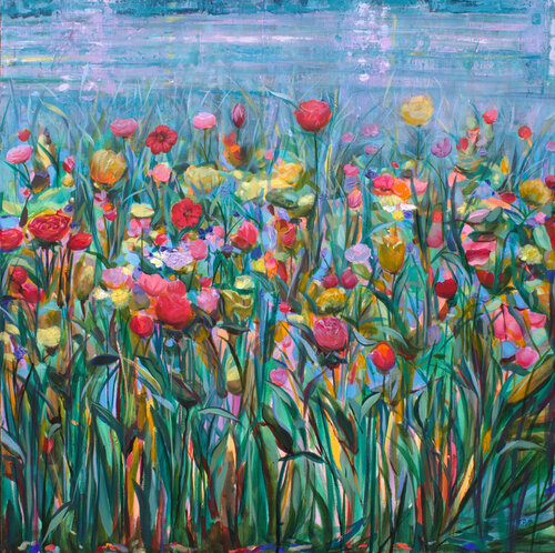 Mais approchez! ne craignez rien! Et comme les mots ne suffisent pas, sentez bien comme je vous aime. by François Pagé, Painting for Sale on Select