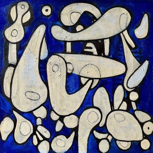 Blue Composition No. 10 by Steven Miller, Painting for Sale on Select