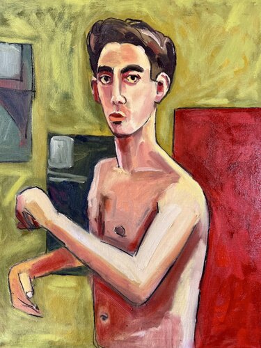 Contemplating by Steven Miller, Painting for Sale on Select