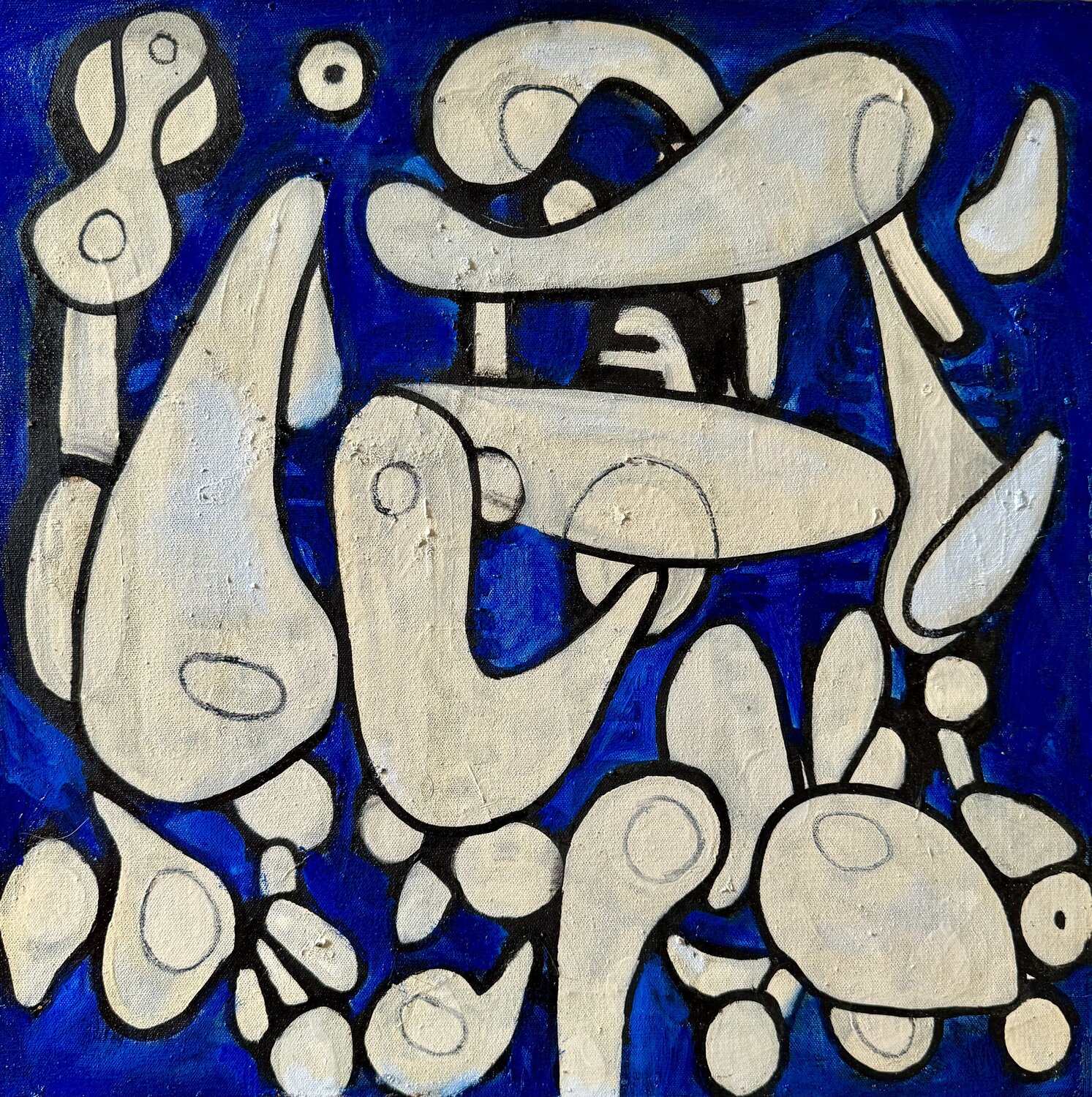 Blue Composition No. 10 Steven Miller Original painting for sale