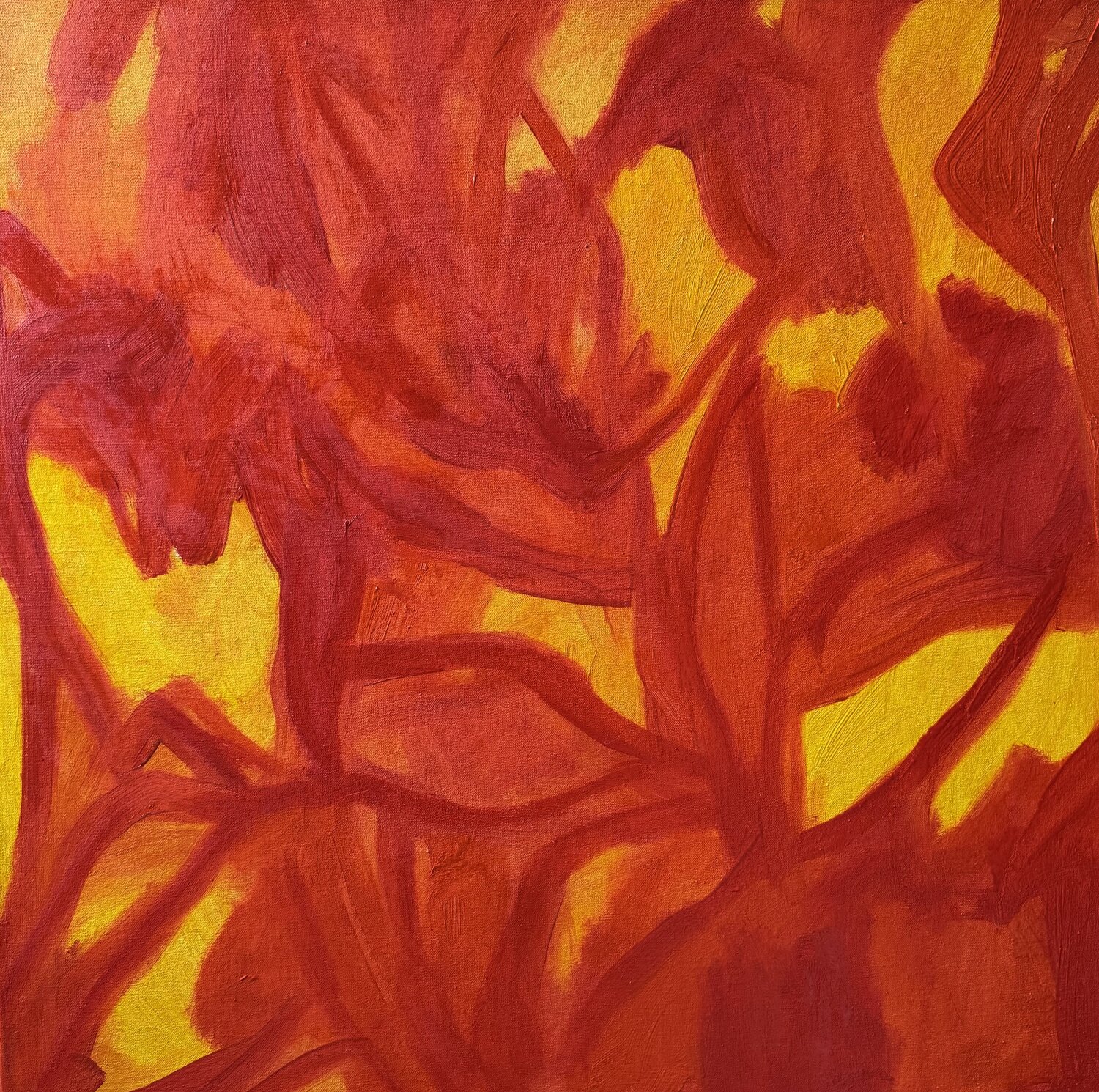 Red Dream No. 5 Steven Miller Original painting for sale