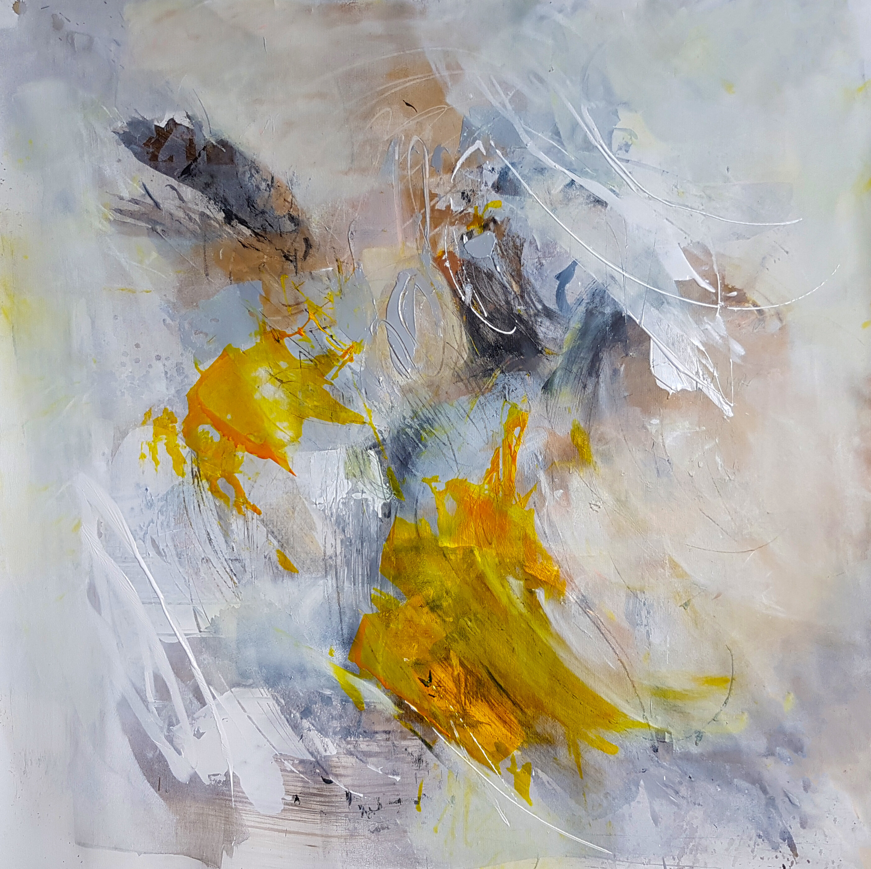 Variations on grays and Indian yellows, 1