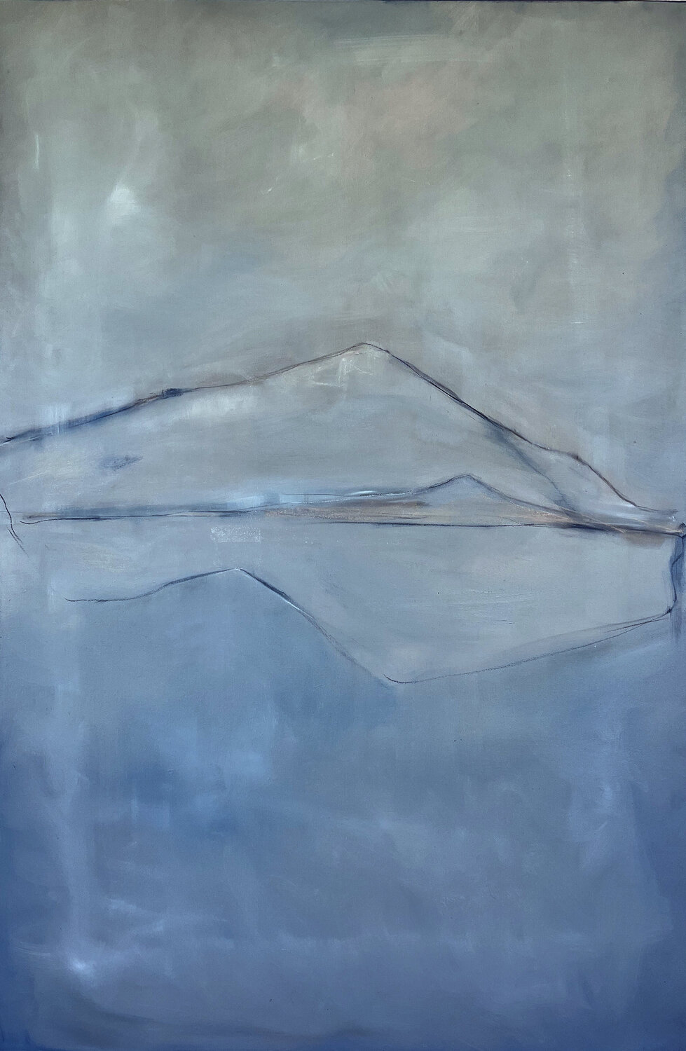 Blue Landscape Marilina Marchica Original painting for sale