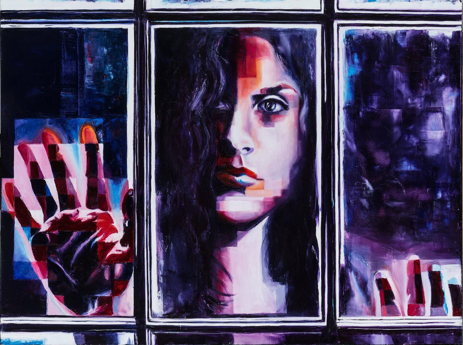 Dietro la finestra Assunta Cassa Original painting for sale