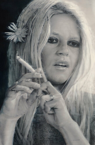 Brigitte by Bruno Richard, Painting for Sale on Select