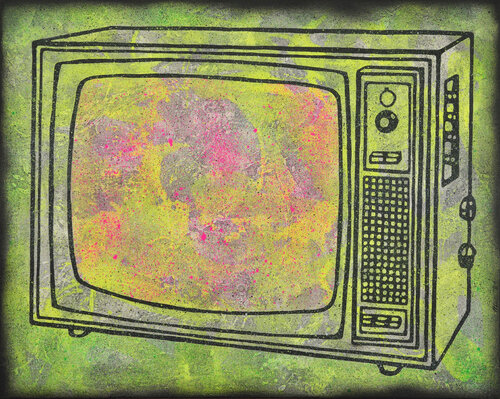 Analog noise by Gian Luigi Delpin, Painting for Sale on Select