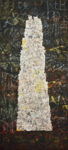 Tower of Babel by Gian Luigi Delpin, Painting for Sale on Select