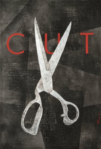 Cut by Gian Luigi Delpin, Painting for Sale on Select
