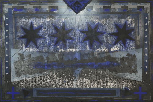Problematic simmetry by Gian Luigi Delpin, Painting for Sale on Select