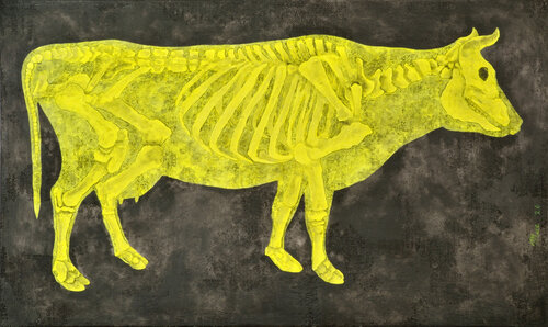 Ghostcow by Gian Luigi Delpin, Painting for Sale on Select