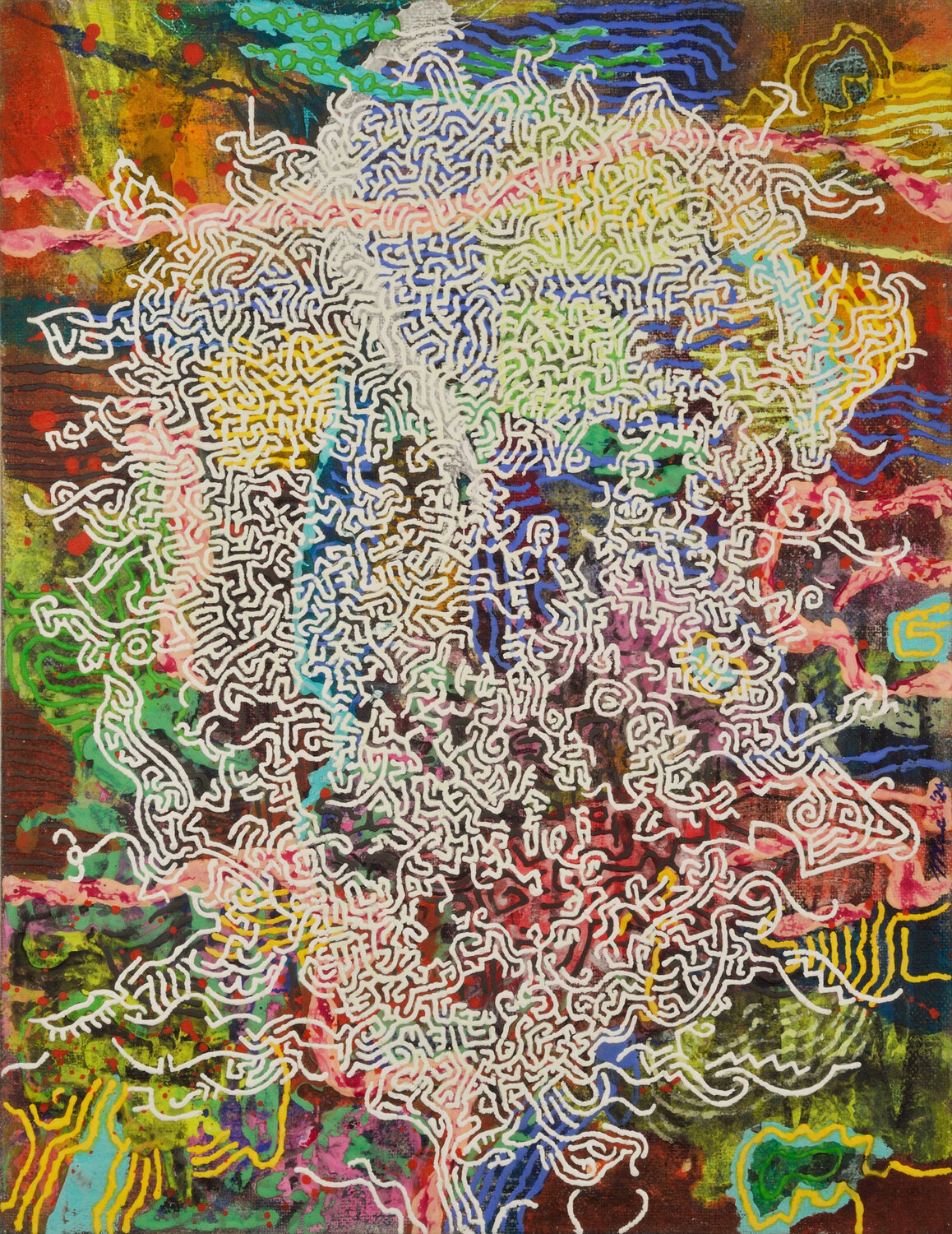 Disturbing spring Gian Luigi Delpin Original painting for sale