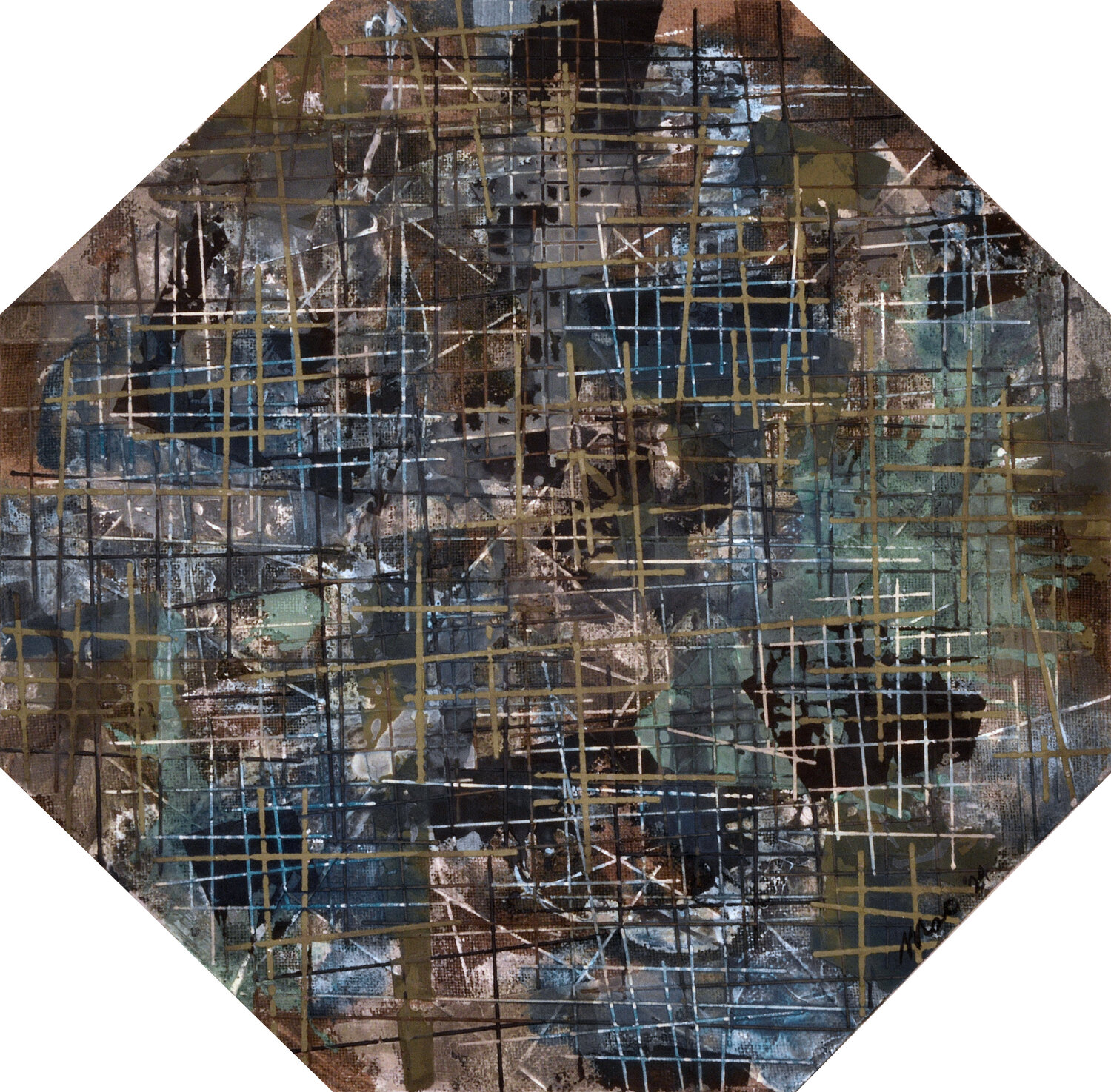 Mental landscape Gian Luigi Delpin Original painting for sale