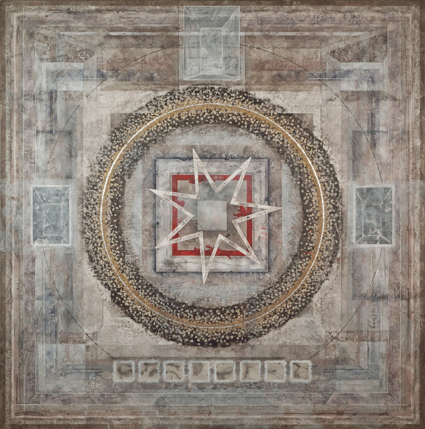 problematic simmetry Gian Luigi Delpin Original painting for sale
