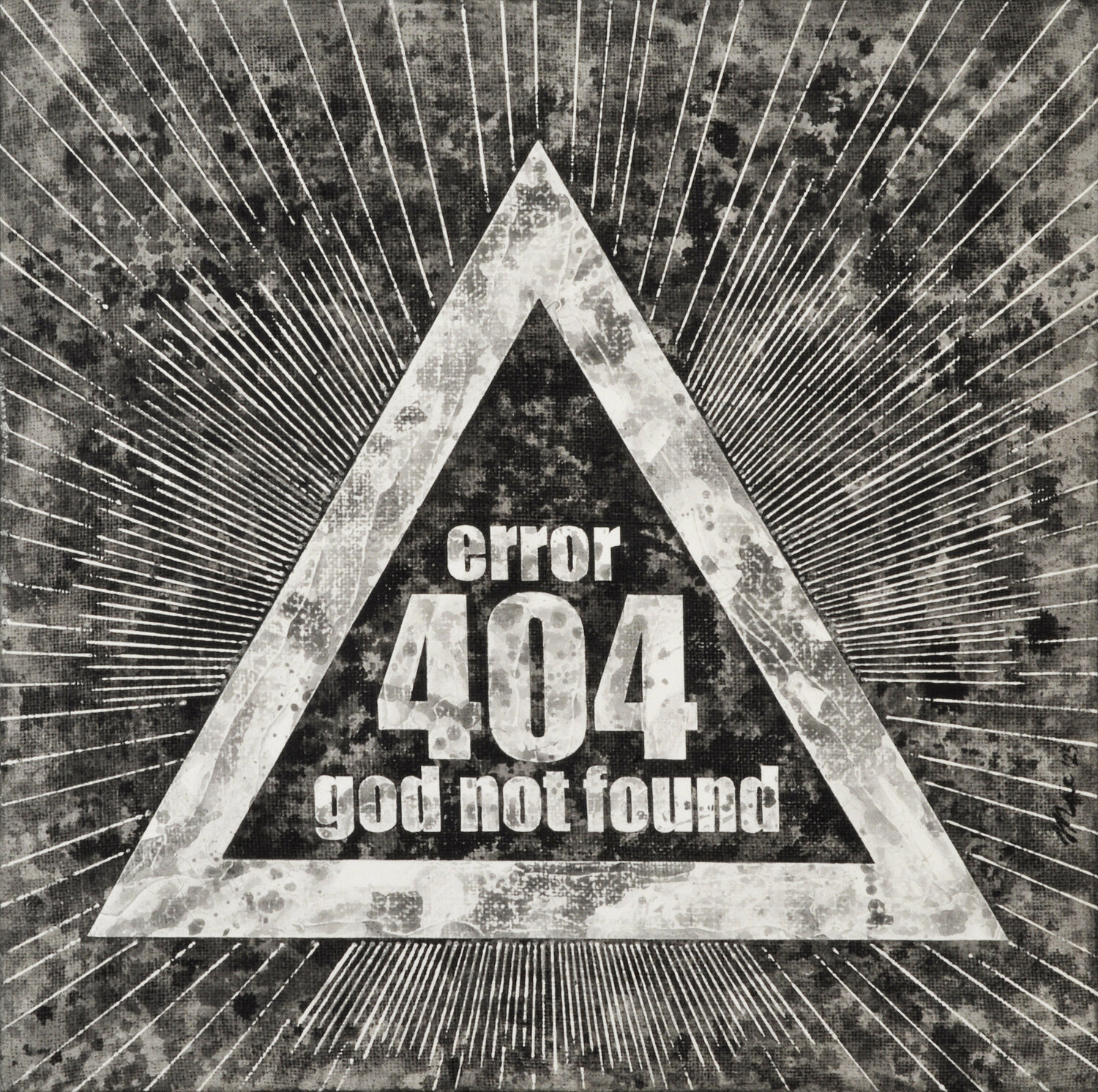 Error 404 Gian Luigi Delpin Original painting for sale