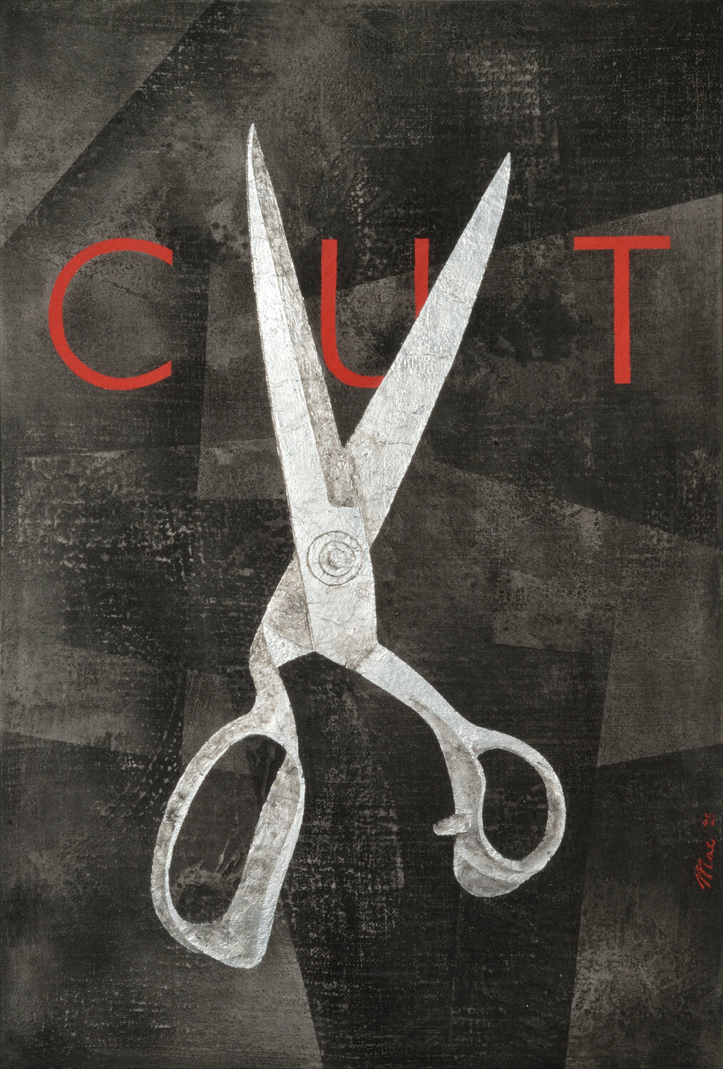 Cut Gian Luigi Delpin Original painting for sale