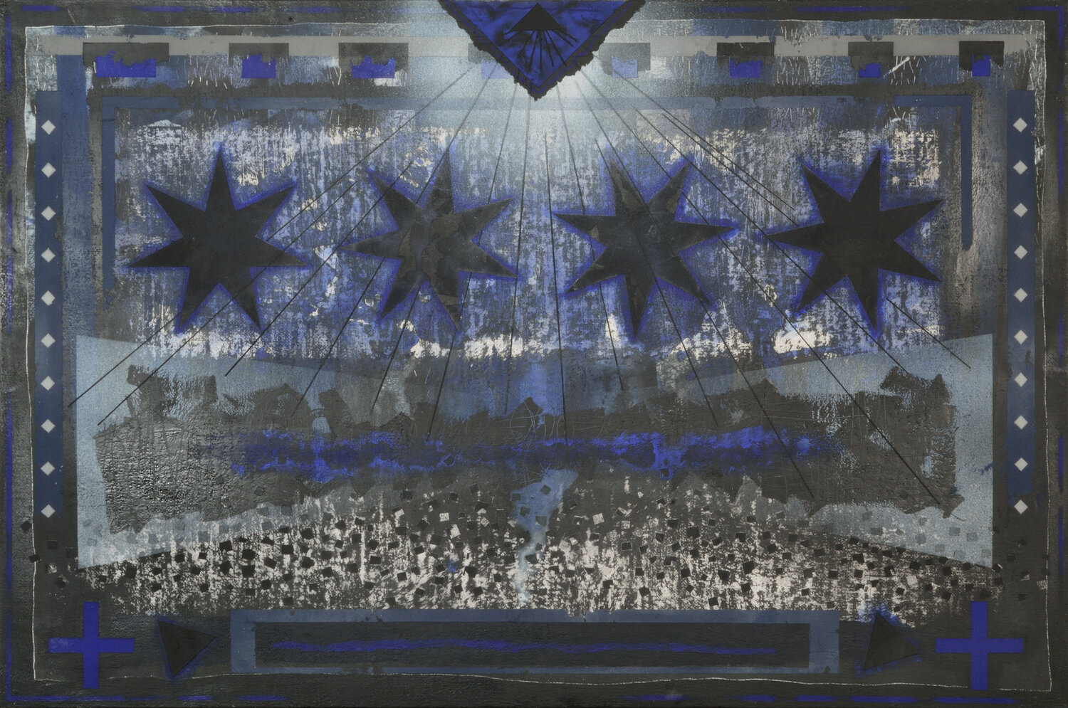 Problematic simmetry Gian Luigi Delpin Original painting for sale