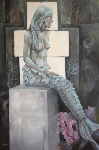 Cantos  de sirena by Ana Termes Lis, Painting for Sale on Select