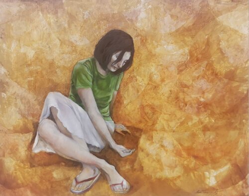 Pies descalzos by Ana Termes Lis, Painting for Sale on Select