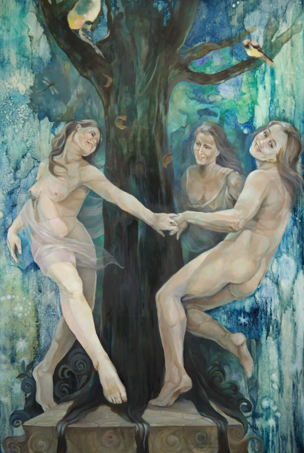 El aquelarre o baile de brujas Ana Termes Lis Original painting for sale