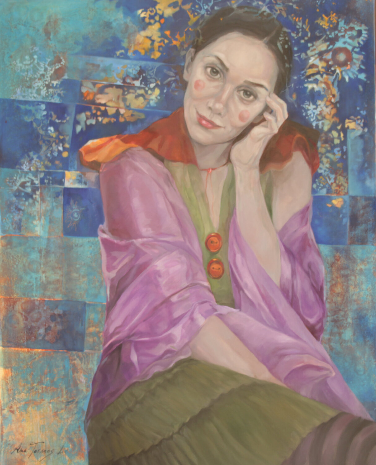 "LLUVIA DE ESTRELLAS" Ana Termes Lis Original painting for sale