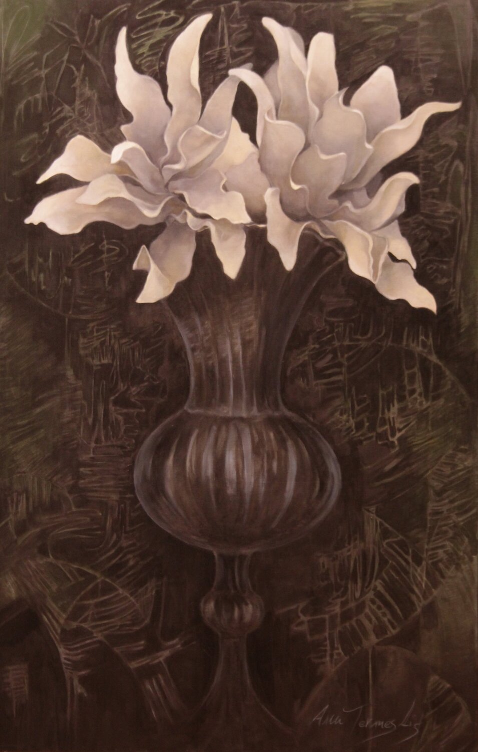 Baile Floral Ana Termes Lis Original painting for sale