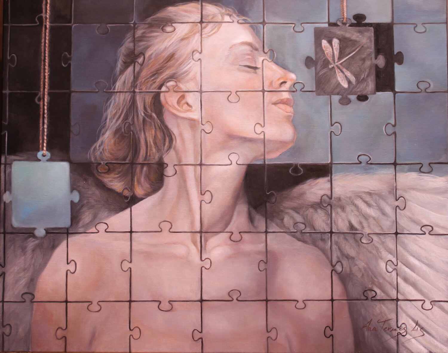 "MISMA ALMA, DIFERENTES ALAS" Ana Termes Lis Original painting for sale