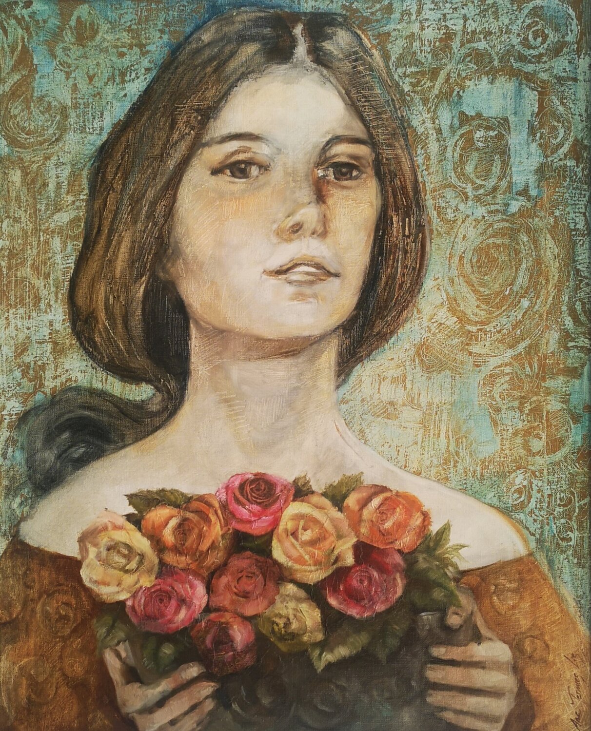 "LA OFRENDA" Ana Termes Lis Original painting for sale