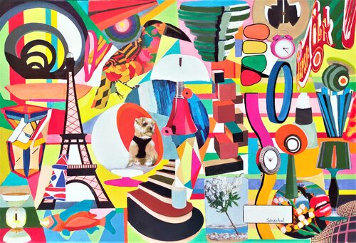 Scoubidou by Catherine Sénéchal, Painting for Sale on Select