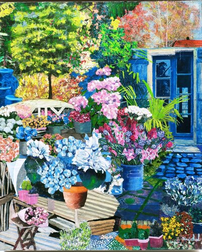 Patio by Catherine Sénéchal, Painting for Sale on Select