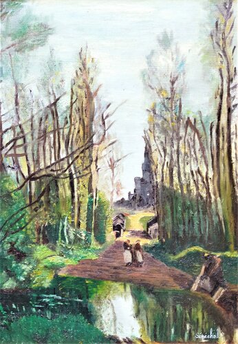 La mare au diable by Catherine Sénéchal, Painting for Sale on Select