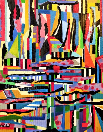 Régates by Catherine Sénéchal, Painting for Sale on Select