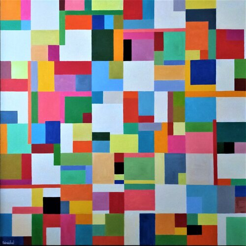 Pixels by Catherine Sénéchal, Painting for Sale on Select